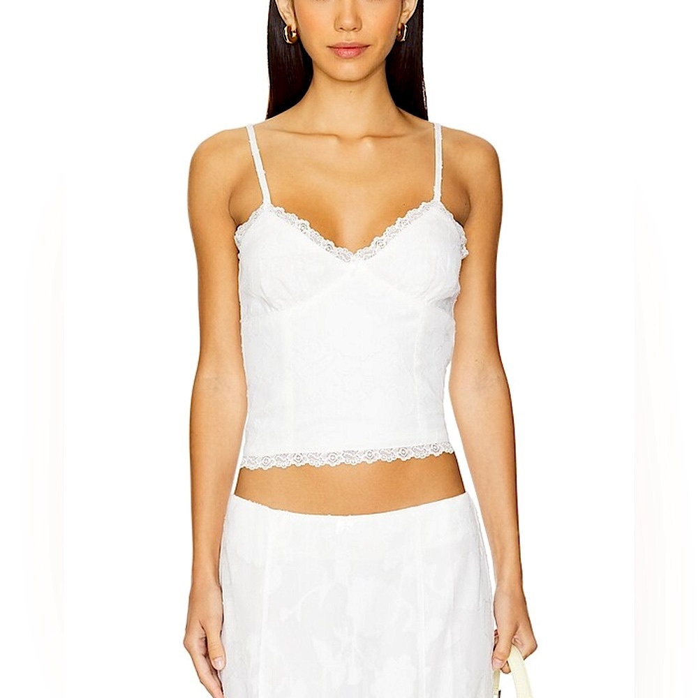 RUNAWAY LARINA TOP - WHITE